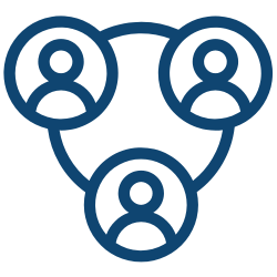 employee-relations A group of people forming a circle, symbolizing unity and togetherness