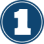num-one-icon-2 number '1' contained within circular shape